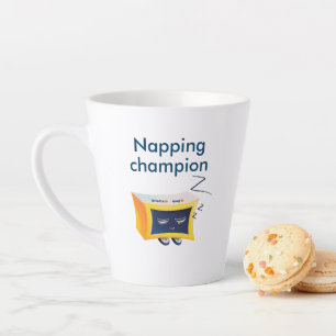 Tasse Latte Champion de la sieste Kawaii Cute Sleeping Alarm H
