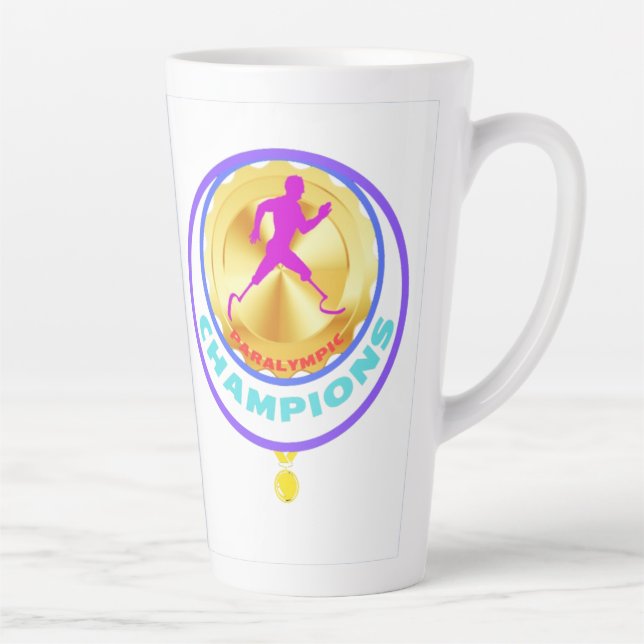 Tasse Latte Champion paralympique (Droite)