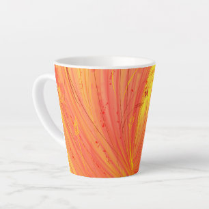 Tasse Latte Champs de feu d'or