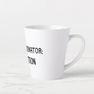 Tasse Latte Chaos Coordonnateur-Man Edition
