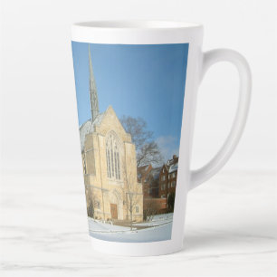Tasse Latte Chapelle Harbison en hiver au Grove City College
