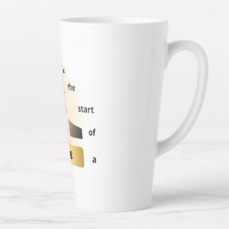 Tasse Latte « Chaque chute est le début d'une ascension – Saut