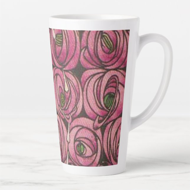 Tasse Latte Charles Rennie Mackintosh - Roses (Droite)