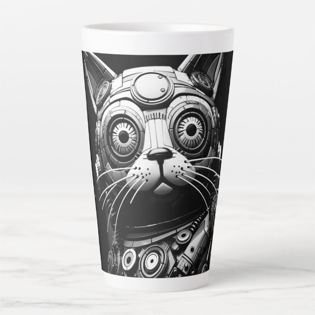 Tasse Latte Chat atomique #98 (Devant)