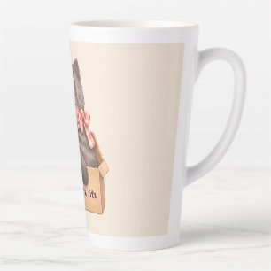 Tasse Latte Chat dans la boîte