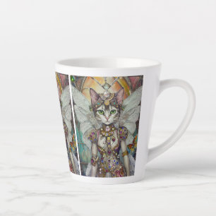 Tasse Latte Chat de la reine des neiges de la Brigade des papi