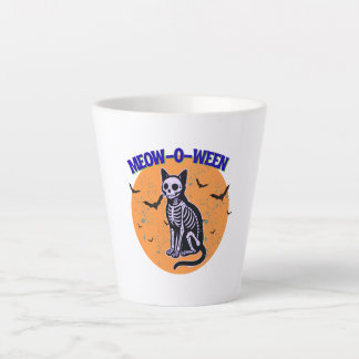 Tasse Latte Chat d'Halloween