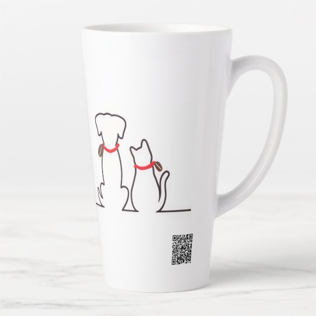 Tasse Latte Chat Endormi Besoin de Café Mème (Droite)
