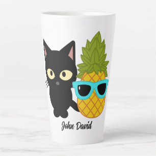Tasse Latte chat et ananas sont les meilleurs amis, personnali