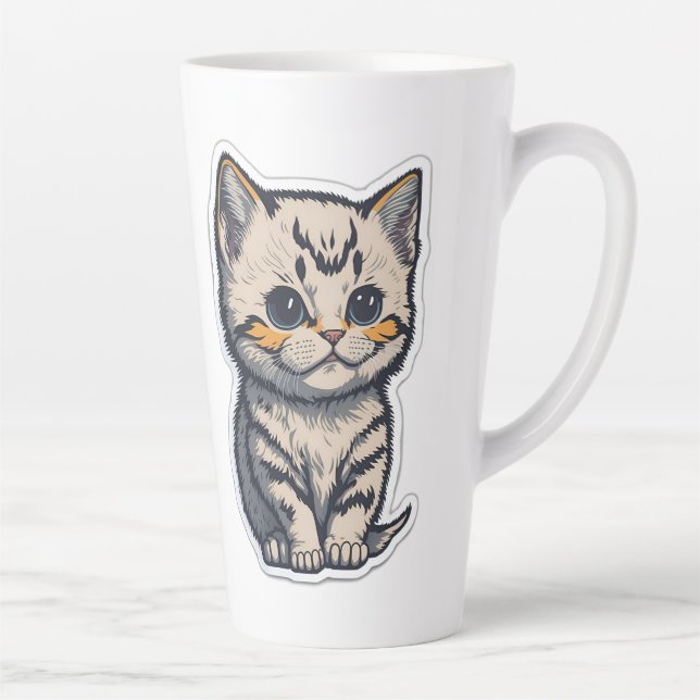Tasse Latte chat mignon (Droite)