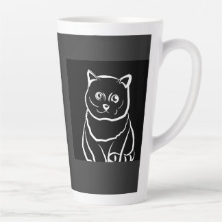 Tasse Latte Chat mignon mais maudit