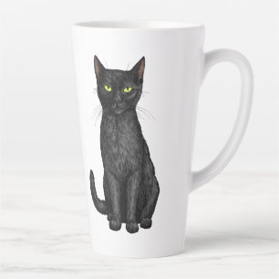Tasse Latte chat noir