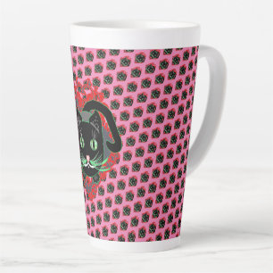 Tasse Latte Chat noir