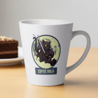 Chat noir sautant ninja alternative oeuvre d'art a