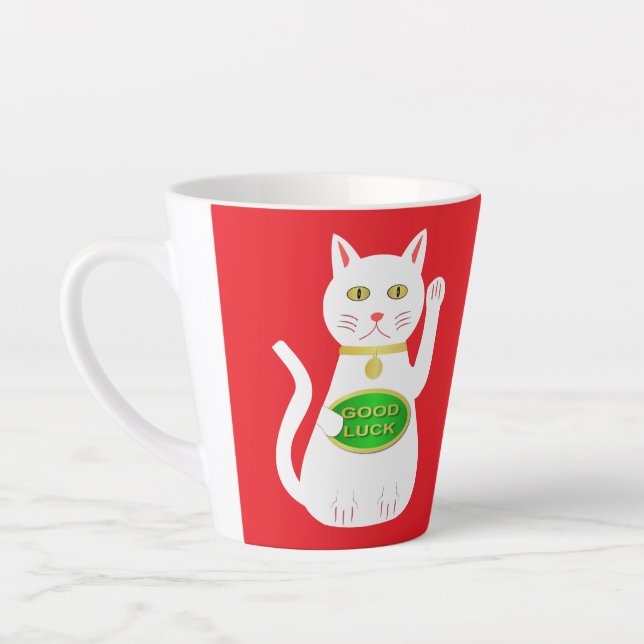 Tasse Latte Chat Oriental Lucky (Gauche)