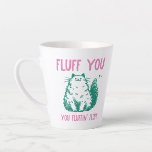 Tasse Latte Chat sarcastique amusant