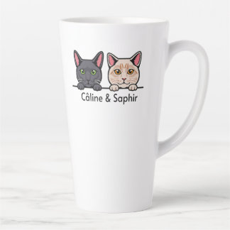 Tasse Latte Chats en famille