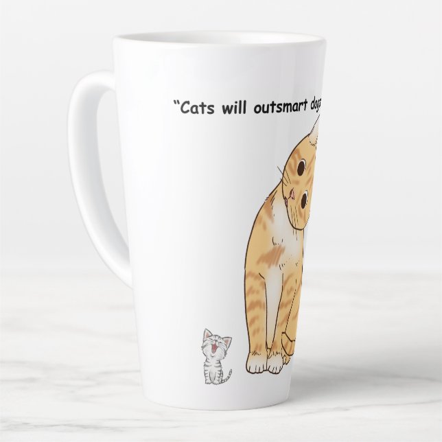 Tasse Latte chats mignons (Angle gauche)