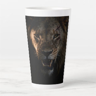 Tasse Latte chemise avec un lion