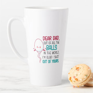 Tasse Latte Cher papa, de toutes les balles dans le monde
