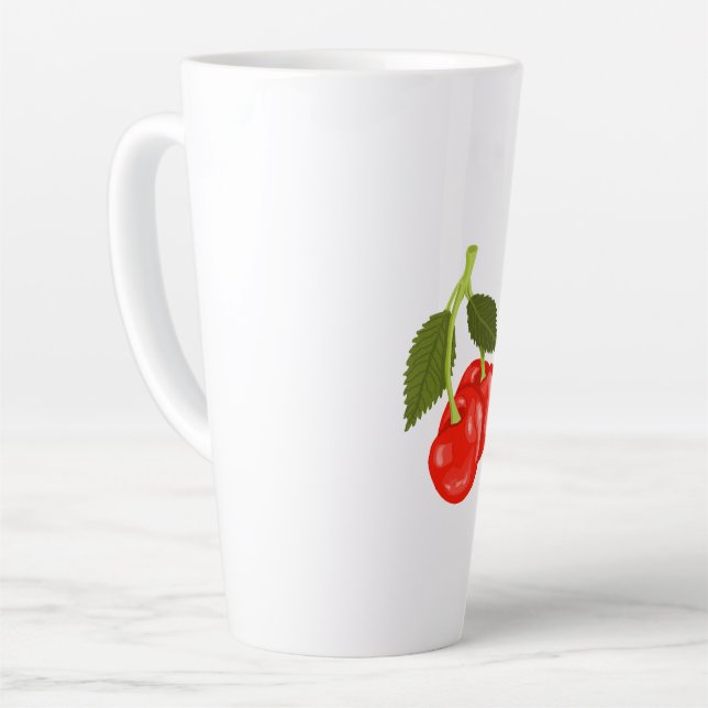 Tasse Latte Cherries (Angle gauche)
