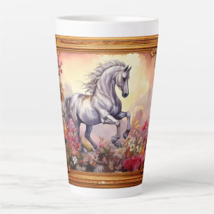 Tasse Latte Cheval Blanc Joueur