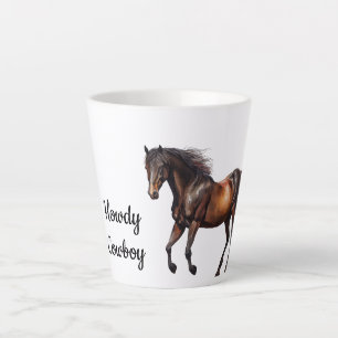 Tasse Latte Cheval Brown Sud-Ouest