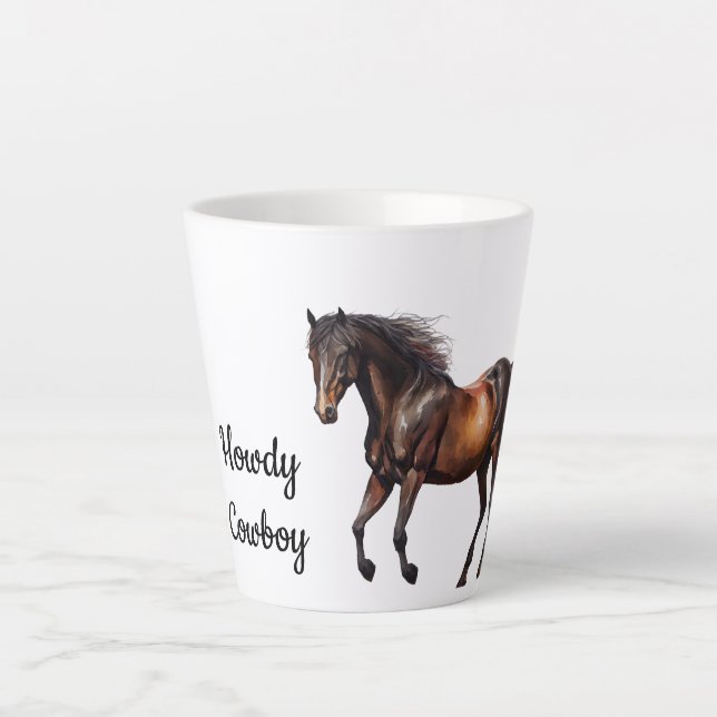 Tasse Latte Cheval Brown Sud-Ouest (Devant)