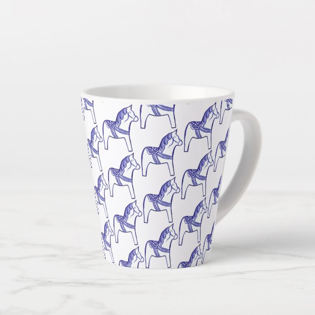 Tasse Latte Cheval de carrousel (Angle droit)