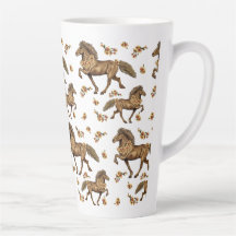 Cheval et fleurs islandais des années 1930