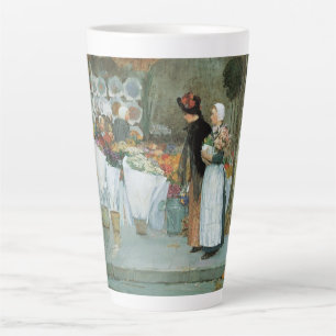 Tasse Latte Chez la fleuriste par Childe Hassam, Vintage Fine