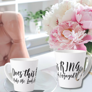 Tasse Latte Chic cadeau Fiançailles pour mariée Show of the Ri