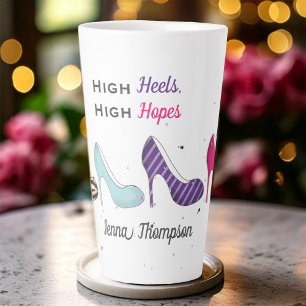 Tasse Latte Chic moderne Chic Custom Chaussures pour femmes