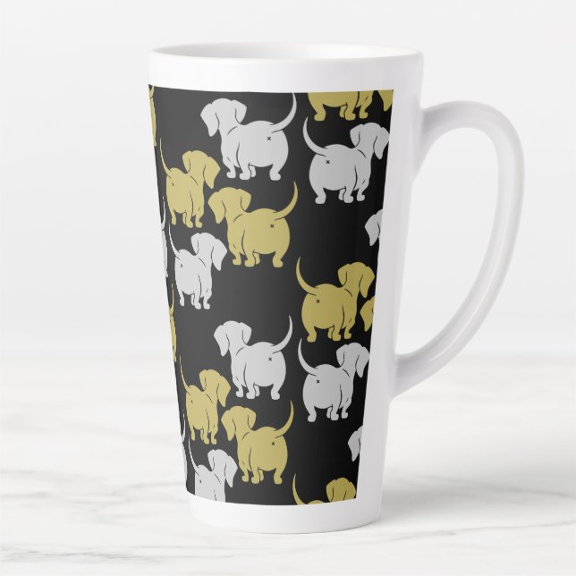 Tasse Latte Chien allemand Dachshund Motifs (Droite)