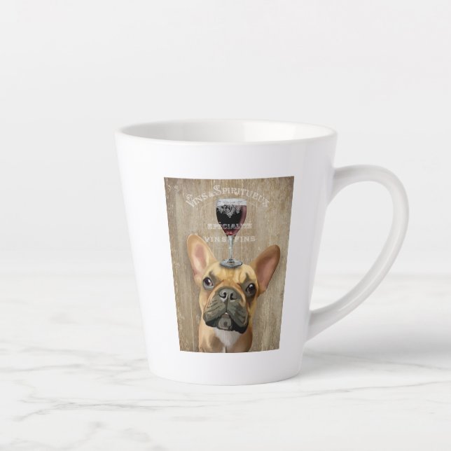 Tasse Latte Chien Au Vin, Chien de France (Droite)