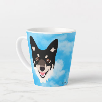 Tasse Latte chien avec ciel