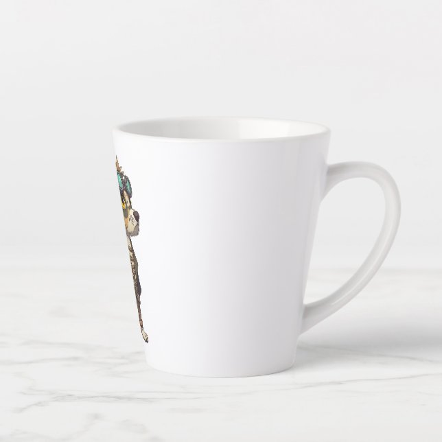 Tasse Latte Chien d'aventure (Droite)