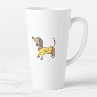 Tasse Latte Chien de dessin