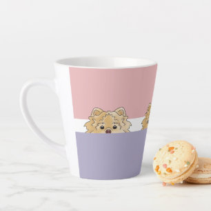 Tasse Latte Chien de Poméranie  
