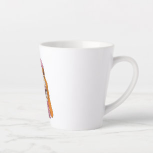 Tasse Latte chien de race Basset Hound en chapeau tricoté