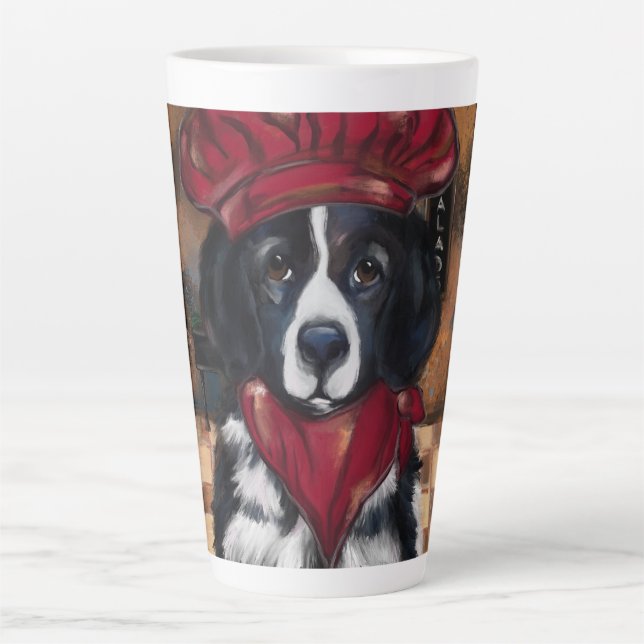 Tasse Latte Chien de Terre-Neuve (Devant)