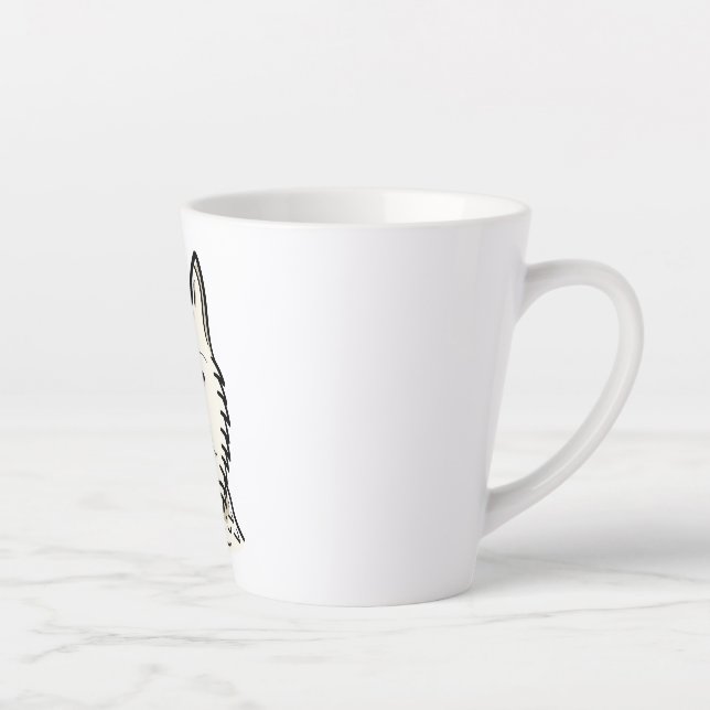 Tasse Latte Chien Esquimau Américain (Droite)