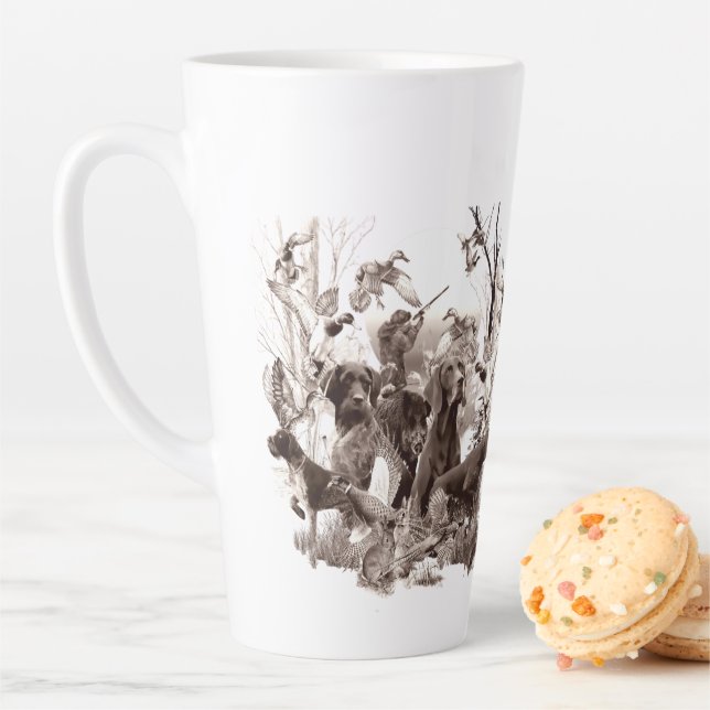 Tasse Latte Chiens de chasse, Chiens d'armes, Chasse saison T- (En situation)