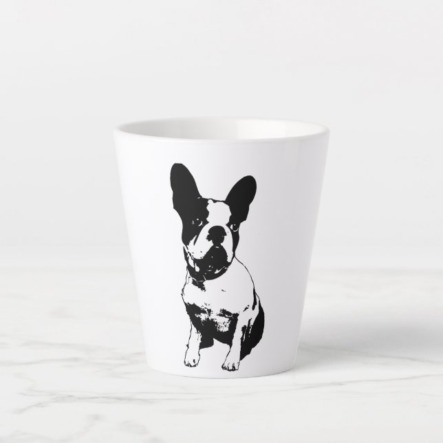 Tasse Latte Chiffre de taureau français (Devant)