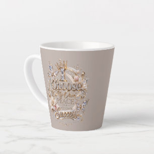 Tasse Latte Choisissez ma propre paix et mon propre succès