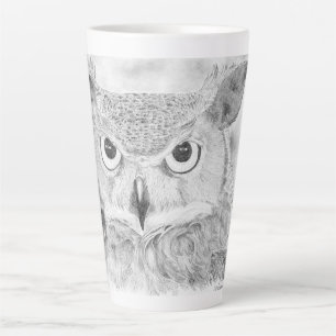 Tasse Latte Chouette