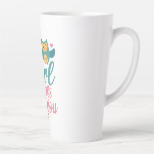 Tasse Latte Chouette Cadeau Couple Toujours Vous Aimez