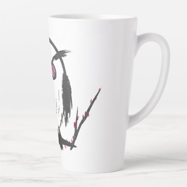 Tasse Latte Chouette chinoise (Droite)
