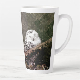 Tasse Latte Chouette Harfang Couple Art Bois Faune