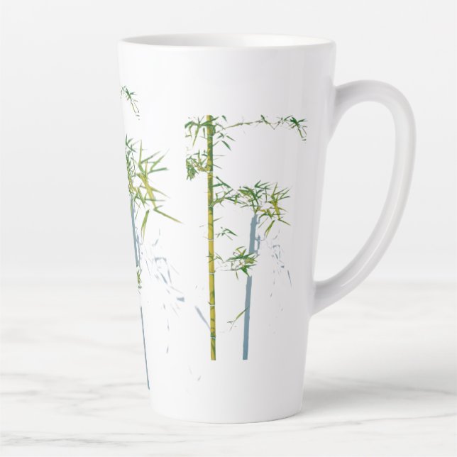 Tasse Latte Chuchotements de bambou, Croissance fracturée, Tig (Droite)